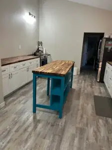 Kitchen Island Installation in Bastrop