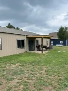 Back Porch Cover Installation in Austin