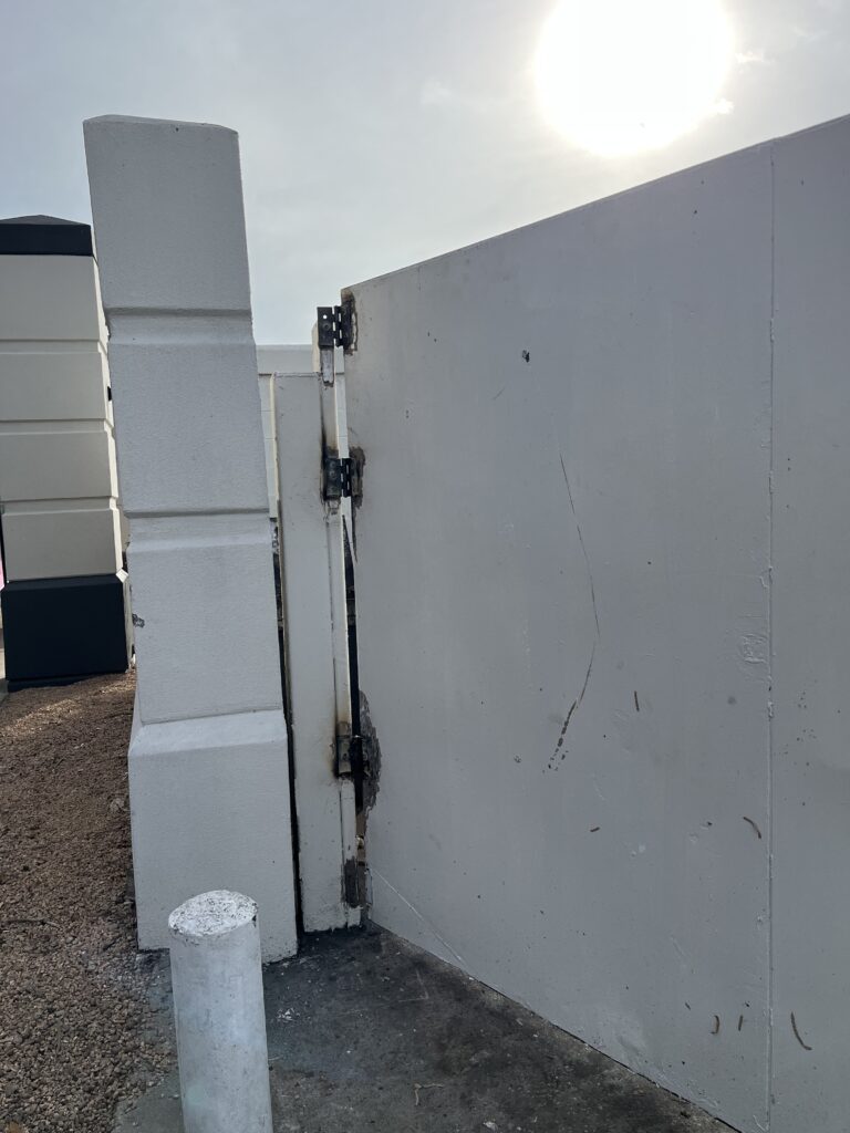 Commercial Dumpster Enclosure Repair Welding in Austin