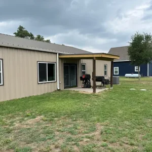 Back Porch Cover Installation in Austin